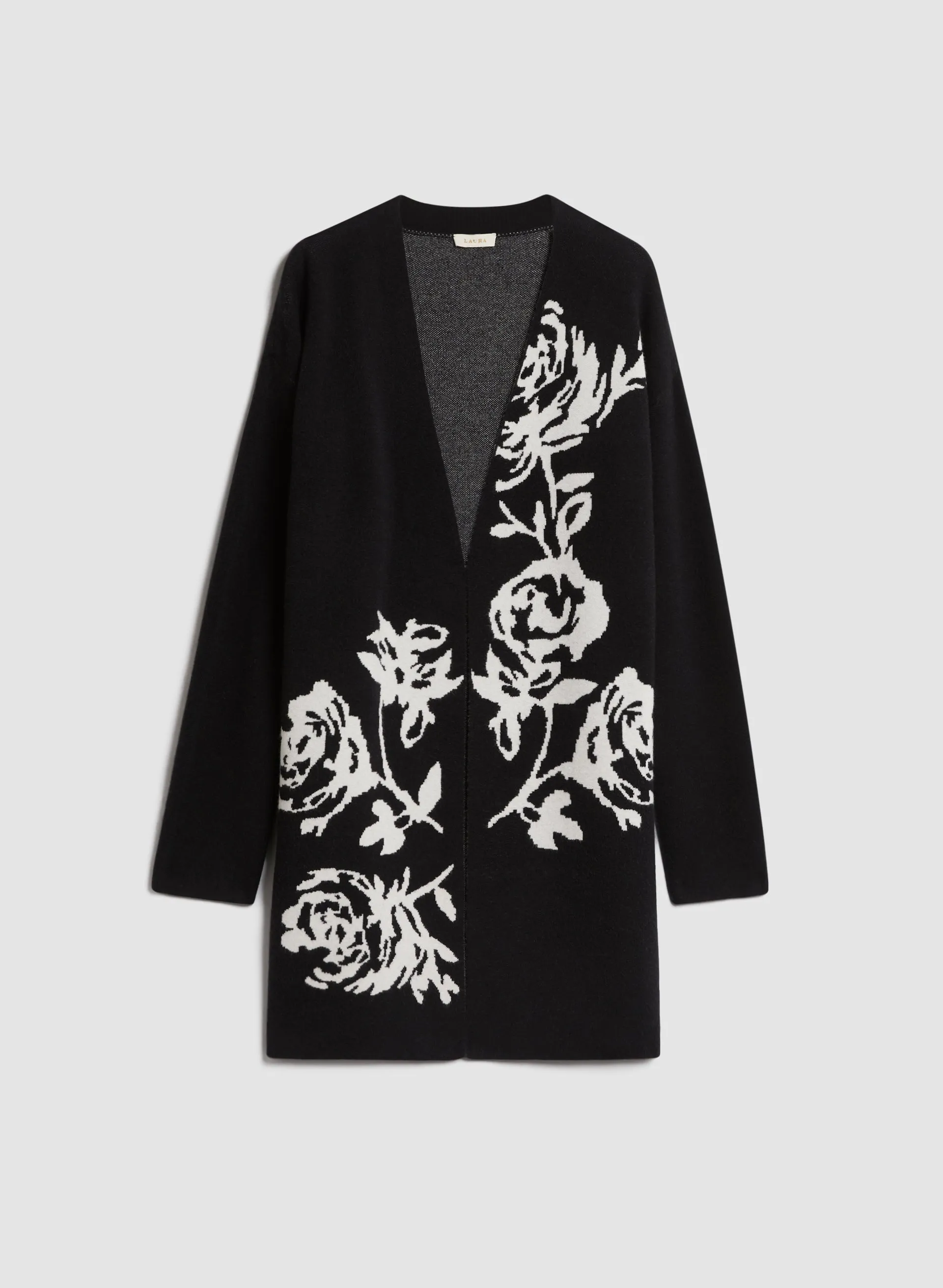 Floral Jacquard Cardigan