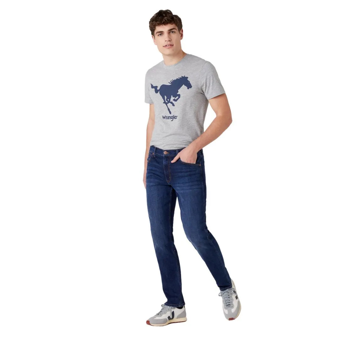 Wrangler Greensboro Regular Fit Jeans in Dark Storm